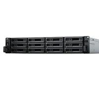 Synology RackStation RS3621RPxs - NAS server - 12 bays - rack-mountable - SATA 6Gb/s - RAID 0, 1, 5, 6, 10, JBOD, 5 hot spare, 6 hot spare, 10 hot spare, 1 hot spare, RAID F1, F1 hot spare - RAM 8 GB - Gigabit Ethernet - iSCSI - 2U