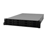 Synology RX1217RP disk array 0 TB Rack (2U) Black Grey