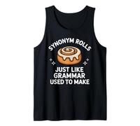 Synonym Rolls English Teacher Grammar Pun Tank Top