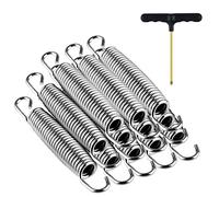 synoratory 5.5” Trampoline Springs Heavy Duty for CalmMax,Skywalker,BCAN,12pcs Stainless Steel Replacement Springs (5.5” Trampoline Springs)