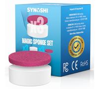 SYNOSHI PRO Electric Spin Scrubber Magic Melamine Sponge for Bathroom & Shower Cleaning Brush, Kitchen Brush Head For Power Scrubber - Set of 3