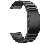 synsing 20 mm Titanium Band Compatible with Samsung Watch 6 Classic 43 mm/47 mm/5 Pro 45 mm/4 Classic 46 mm, 22 mm Metal Strap, Compatible with Samsung Watch 46 mm/3 45 mm, Gear S3 Frontier, 22mm