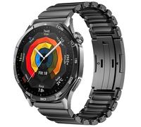 synsing 22 mm Universal Titanium Metal Strap with Easyfit Clasp for Huawei GT6/GT6 Pro/GT5/4/3 Pro 46 mm, Garmin Fenix 8 47 mm/Fenix 6 Pro - Hybrid Silicone Lining, Lightweight, No Pulling Hair, 22mm