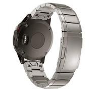 synsing 26 mm Titanium Bracelet Compatible with Fenix 8 51 mm/Enduro 3 51 mm/7X Pro/6X Pro, 22 mm Metal Bracelet with Quick Release Compatible with Fenix 8 47 mm/E 47 mm/7/6 Pro/5 Plus/Forerunner 965