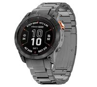 Synsing No Tool Needed 26mm Titanium Metal WatchBand for Tactix 8 51mm/Instinct 3 50mm/Fenix 8 51mm/7X Pro/6X Pro, 22mm Metal Quick Fit Compatible for Tactix 8 47mm/Fenix 8 47mm/7/6 Pro/Forerunner 965