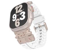 synsing Rugged Ultra 2 Band for iWatch Series 10 (Width 26mm) Compatible with Apple Watch Ultra 49mm 46mm 45mm 44mm 42mm with Premium Stainless Steel Metal Connector and TPU, white, 49/46/45/44/42mm