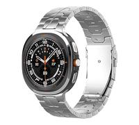 synsing Titanium Band for Samsung Galaxy Watch 7 Ultra, No Gap Watchband with Integrated Buckle Strap Replacement Accessory for Galaxy Watch Ultra 47mm (2024),Sliver