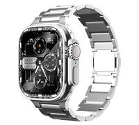 synsing Titanium Magnetic Ultra 2 Series 10 46mm Band Compatible for Apple Watch Ultra 49mm 45mm 44mm 42mm 41mm 40mm 38mm, Titanium iWatch Metal Strap - Titanium Color Matching iWatch Wristband