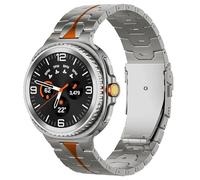 synsing Titanium Metal Watch Strap Compatible with Samsung Galaxy Watch 8 40mm/44mm/8 Classic 46mm 2025, Gapless Replacement Band for Galaxy Watch 8 for Men and Women, 22mm, Titanium