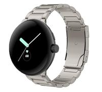 synsing Titanium Strap Compatible for Google Pixel Watch 4/3 45mm, Titanium Metal Wristband Band for Pixel Watch 4/3/2/1 41mm for Men Women