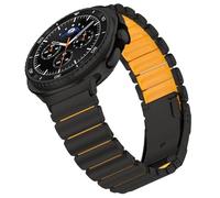 synsing Titanium Watch Strap for Samsung Galaxy Watch 8 40 mm/44 mm/8 Classic 46 mm - Hybrid Silicone Lining & Secure Clasp - Adjustable, Lightweight Metal Strap, Non-Slip, No Pulling Hair, 47mm