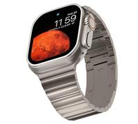 synsing Tool Free Titanium Ultra 2 Series 10 46mm Band Compatible for Apple Watch Ultra 49mm 45mm 44mm 42mm 41mm 40mm 38mm, Titanium iWatch Strap - Titanium Color Matching iWatch Wristband