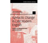 Syntactic Change in Late Modern English