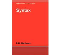 Syntax (Cambridge Textbooks in Linguistics)