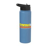 Syntax is My Superpower Linguistic Grammar Nerd Stainless Steel Insulated Water Bottle