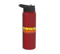 Syntax is My Superpower Linguistic Grammar Nerd Stainless Steel Insulated Water Bottle