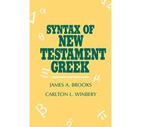 Syntax of New Testament Greek