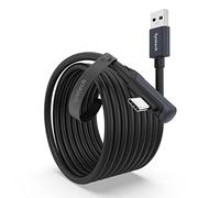 Syntech Link Cable 5m Compatible with Oculus/Meta Quest 3/Meta Quest 3S, Quest2/Pro/Pico 4/Ultra Accessories and PC/SteamVR, High Speed PC Data Transfer, USB 3.0 to USB C Cable for VR Headset, Black