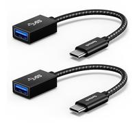 Syntech USB C to USB 3.1 Adapter[2 pack], USB C Male to USB Female, Converting USB-C Thunderbolt 3 to USB 3.1 OTG Cable, Compatible with iPhone 16/15 Pro Max, iPad Mini/Pro MacBook Pro/Air and More