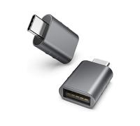 Syntech USB C to USB Adapter(2 Pack) USB-C Male to USB 3.0 Female Adapter Compatible with More Type C or Thunderbolt 3 Devices Space Grey