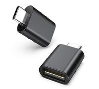 Syntech USB C to USB Adapter Pack of 2 USB C Male to USB3 Female Adapter Compatible with iPhone 15 Pro Max MacBook Pro Air 2023 iMac iPad Mini Pro, Other Type C or Thunderbolt 4/3 Devices, Space Black