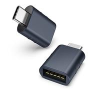 Syntech USB C to USB Adapter Pack of 2 USB C Male to USB3 Female Adapter Compatible with iPhone 15 Pro Max MacBook Pro Air 2023 iMac iPad Mini Pro, Other Type C or Thunderbolt 4/3 Devices, Midnight
