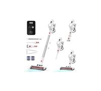 Syntecno Cordless Vacuum Cleaner Stick Vacuums - Electric Brooms Powerful Lightweight Vaccum Cleaners Upright Handheld Rechargeable Lithium-Ion