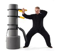 SYNTECSO Portable Wing Chun Dummy, Detachable Wooden Wing Chun Dummy Attached to Punching Bag Or Any Soft Object- Punching Bag Not Included