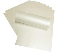 Syntego 10 Sheets 12" x 12" Scrapbook Card 290gsm Decorative Craft Card (Pale Ivory)