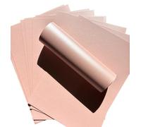Syntego 10 Sheets Rose Silver Pink A4 Card Pearlescent Shimmer Decorative Double Sided 300gsm