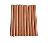 Syntego 10pcs Sandy Bronze Shimmer Glue Gun Sealing Wax Sticks for Wax Seal Stamping