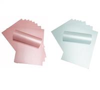 Syntego 20 Sheets A4 Card Baby Pink and Baby Blue Pearlescent Shimmer Double Sided 290gsm 10 Sheets of Each