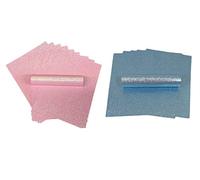 Syntego 20 Sheets A4 Glitter Paper Iridescent Pink and Pale Blue Sparkly Soft Touch Non Shed Thick 150gsm Christmas Paper 10 Sheets of Each