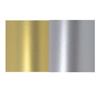 Syntego 20 Sheets A4 Paper Real Silver and Real Gold Pearlescent Shimmer Paper Double Sided 120gsm Suitable for Inkjet and Laser Printers 10 of Each