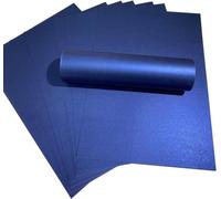 Syntego 20 Sheets Royal Blue Pearlescent A4 Paper Decorative 120gsm Double Sided