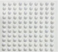 Syntego 400 Self Adhesive Pearls 6mm Small Round Pearl Stick On Adhesive Beads Embellishment (AB White)