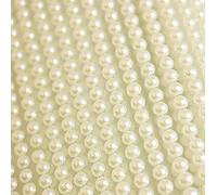 Syntego 400 Self Adhesive Pearls 6mm Small Round Pearl Stick On Adhesive Beads Embellishment (Ivory)