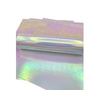 Syntego 5 Sheets A4 Premium Holographic Oyster Pink Prisma Effect Card Single Sided 220gsm/80lb Cover