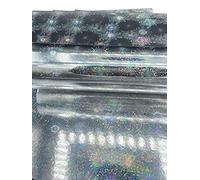 Syntego 5 Sheets Silver A4 Premium Holographic Firework Blast Effect Card Single Sided 220gsm/80lb Cover