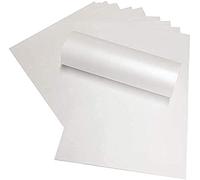 Syntego 50 Sheets Frost White Pearlescent Shimmer A4 Double Sided Pearlescent 290gsm Card