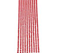 Syntego 500 x Self Adhesive Pearls Gems 3mm Mini Flat Backed Round Pearls Beads Strips Embellishments (Christmas Red)
