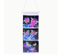 Syntego 5D DIY Butterfly Diamond Painting Kit I Mystical Crystal Rhinestone Hanging Storage Bag for Home Decorations, Birthday Gifts & Special Occasions 50cm x 18cm I Easy to Use & Carry