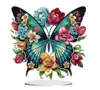 Syntego 5D DIY Colorful Butterfly Diamond Painting Kit I Crystal Rhinestone Butterfly Art Kit I Acrylic Tabletop Decoration I DIY Art Set for Home Decor & Gifts I for Adults & Beginners I Easy to Use
