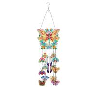 Syntego 5D DIY Dragonfly Wall Art Insect Hanging Wind Chime Diamond Painting Kit 79x19cm Crystal Rhinestone Acrylic Decoration for Wall Window, Table Top Decor Gift for All Occasions