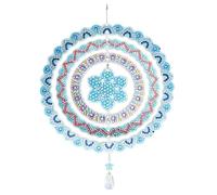 Syntego 5D DIY Snowflake Crystal Sun Catcher Rhinestone Diamond Painting Kit I Acrylic Windchime Hanging Kit for Home Decorations & Special Occasions (19.5cm x 19.5cm) I Easy To Use & carry