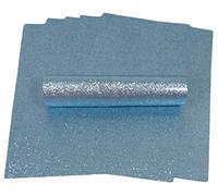 Syntego A4 Glitter Paper Sparkly Soft Touch Non Shed Thick 150gsm / 40lb Paper 10 Sheets (Pale Blue)