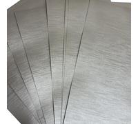 Syntego A4 Premium Imitlin Metallic Silver Silk Pearlescent Shimmer Paper: 130gsm -20 Sheets