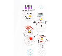 Syntego Snowman Stickers Sparkly Resin Rhinestone Self Adhesive Embellishments Crafts Christmas