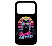 Synth Cat Vibes Retro 80s DJ Kitty Music Case for iPhone 17 Pro