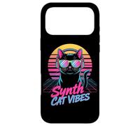 Synth Cat Vibes Retro 80s DJ Kitty Music Case for iPhone 17 Pro Max